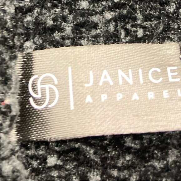 Janice Apparel Black Velour Open Front Cardigan One Size - Picture 9 of 10